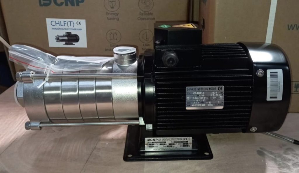 Horisontal multy stage Pump - Pompa Stainlessteel, Pompa hydrant CNP Murah Jakarta Bogor Depok Tangerang Bekasi Bandung Jawa Barat Indonesia